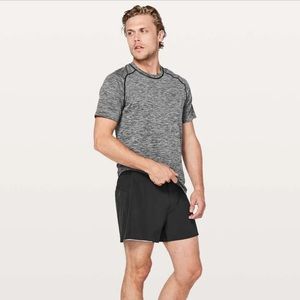 Lululemon Surge Short Out Of Mind Liner 4" Black Mens Size Large